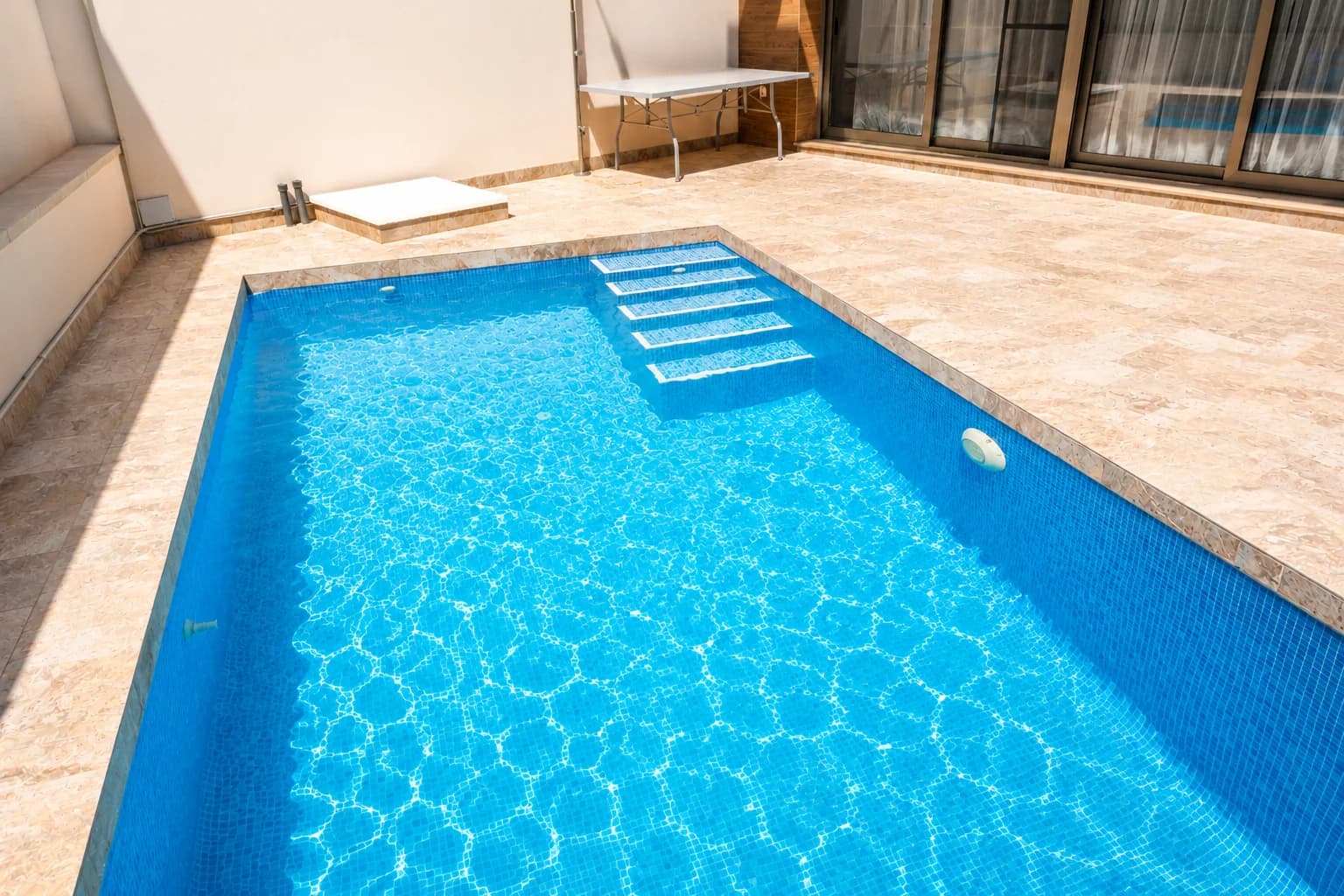Private pool close-up